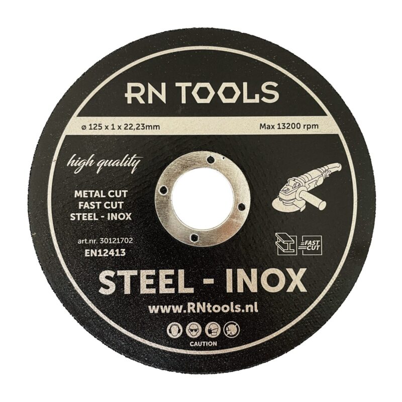 Slijpschijf 125 x 22,23 mm metaal en INOX (25 stuks)
