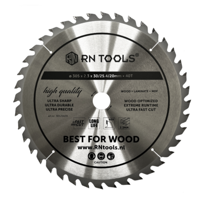 Cirkelzaagblad 305 x 30 mm - hout, MDF en multiplex - 40 tanden