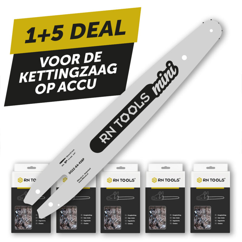 Kettingzaagblad 30 cm 1/4 1.1 mm Mini + 5x Zaagketting