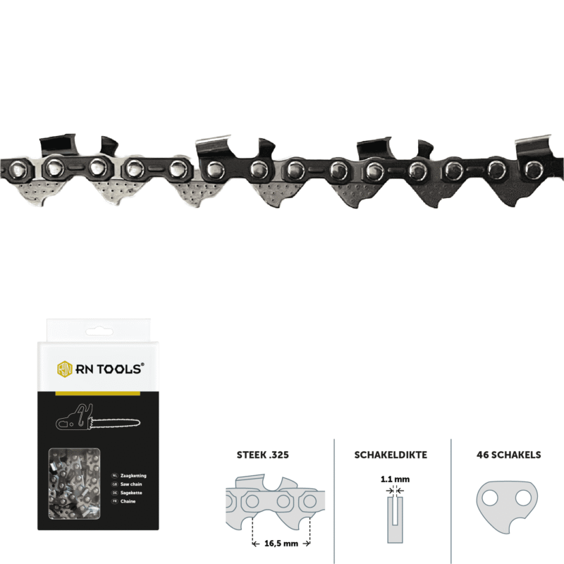 RNtools zaagketting 325 1.1 mm 46 schakels ketting voor kettingzaag