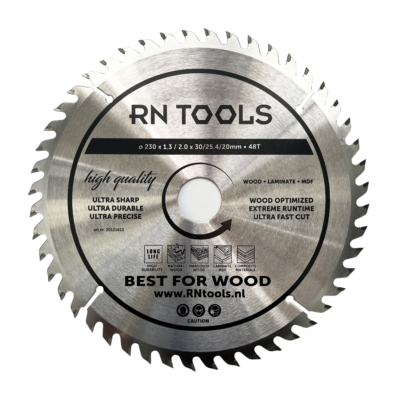 Cirkelzaagblad 230 x 30 mm - hout, MDF en multiplex - 48 tanden