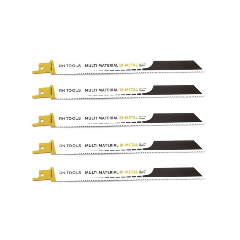 Reciprozaagblad 225 mm bi-metaal (5 stuks)
