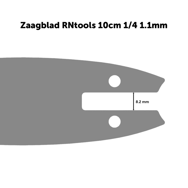 RNtools kettingzaagblad aansluiting Mini 10cm 1/4 1.1