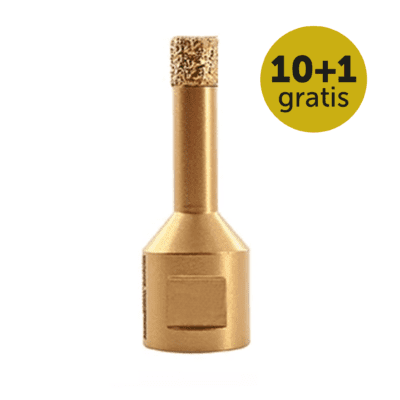 RNtools Diamant tegelboor 10 mm 10+1 gratis Diamantboor